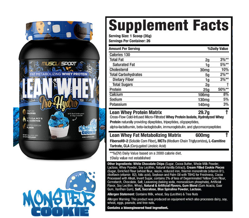 MUSCLESPORT LEAN WHEY 2LB PROTEIN
