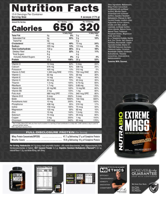 Nutrabio Extreme Mass