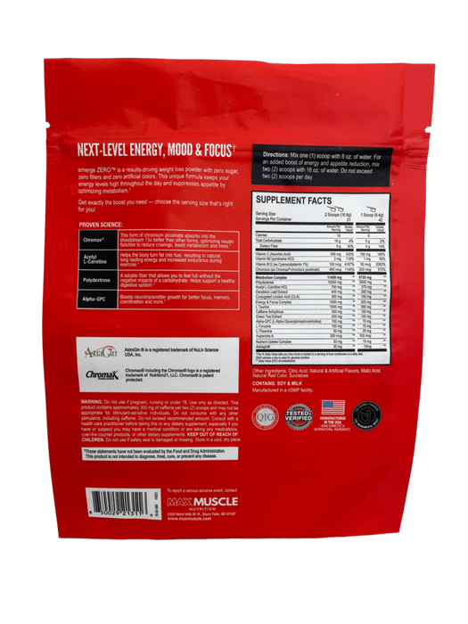 Max Muscle Emerge Zero