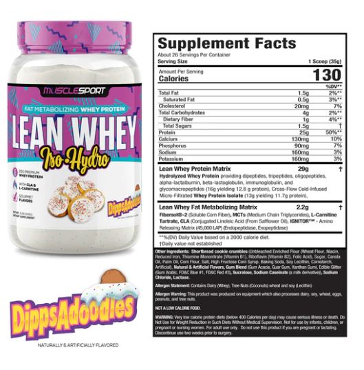 MUSCLESPORT LEAN WHEY 2LB PROTEIN