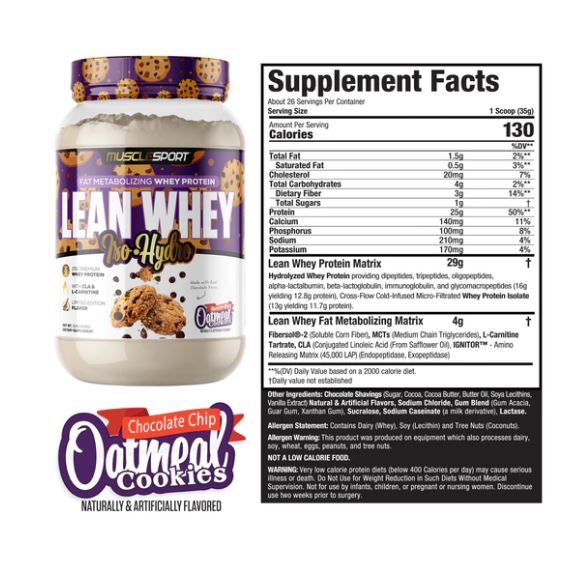 MUSCLESPORT LEAN WHEY 2LB PROTEIN