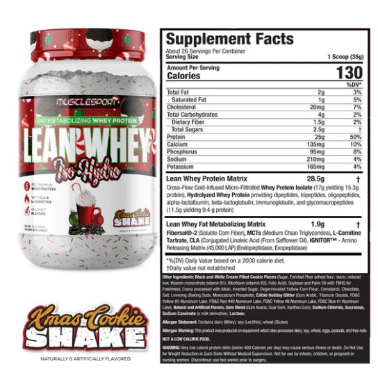 MUSCLESPORT LEAN WHEY 2LB PROTEIN