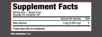 APSolutions Beta Alanine 192g