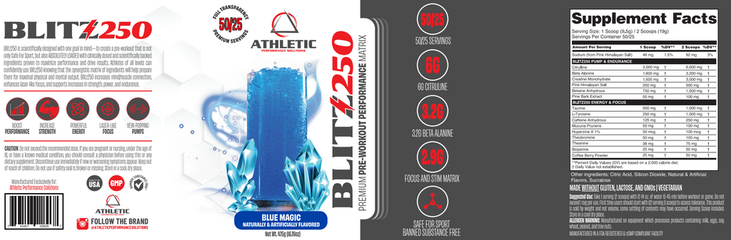 APSolutions BLITZ250 PRE-WORKOUT