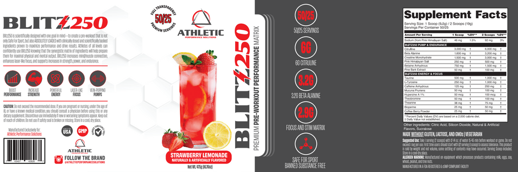 APSolutions BLITZ250 PRE-WORKOUT