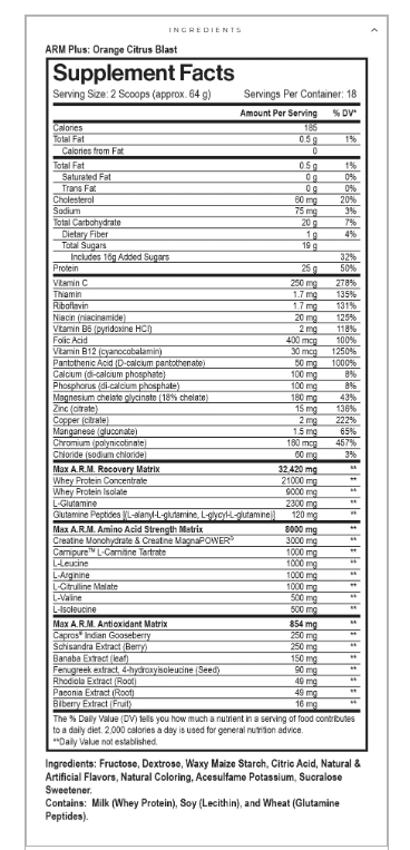 MAX MUSCLE ARM PLUS+