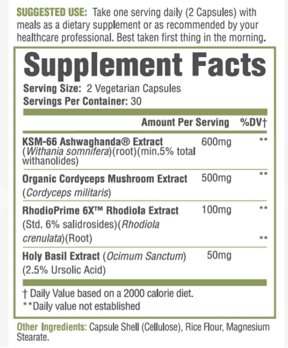 MuscleSport Ashwagandha+ (60 Capsules)