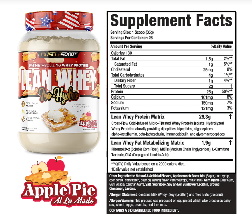 MUSCLESPORT LEAN WHEY 2LB PROTEIN