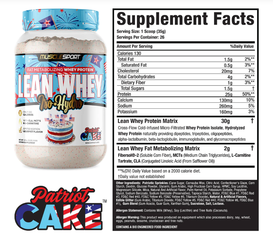 MUSCLESPORT LEAN WHEY 2LB PROTEIN