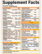 MuscleSport Synergy Multi-Vitamin with Fiber & Antioxidants (30 Servings)