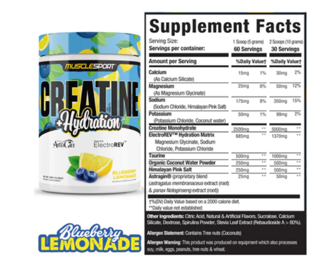 CREATINE + HYDRATION™ 300 GRAMS
