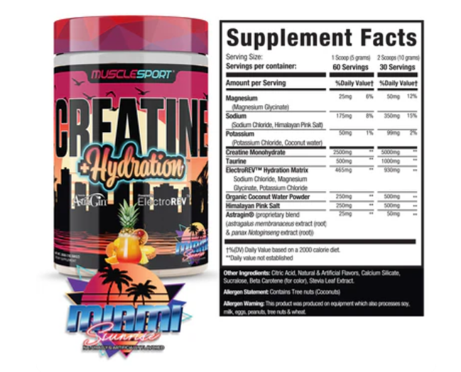 CREATINE + HYDRATION™ 300 GRAMS