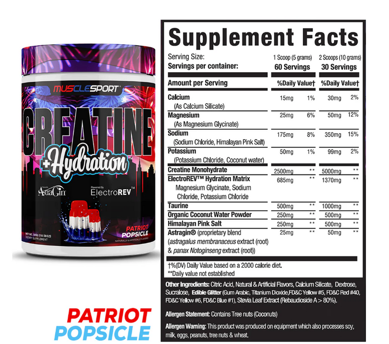 CREATINE + HYDRATION™ 300 GRAMS