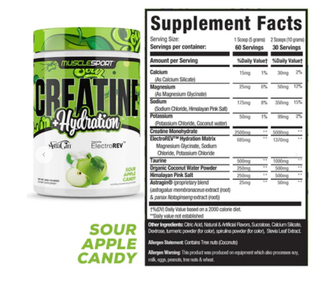 CREATINE + HYDRATION™ 300 GRAMS