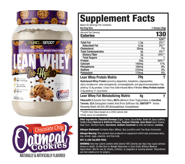 MUSCLESPORT LEAN WHEY 2LB PROTEIN