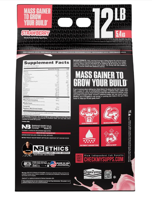 NutraBio Mass Gainer XL