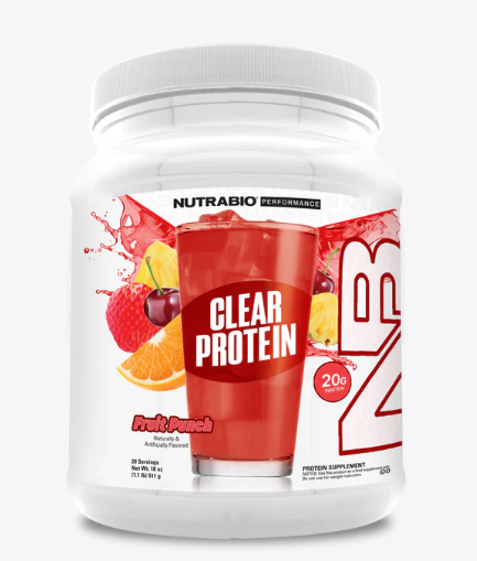 Clear Whey Protein Isolate Powder by Nutrabio