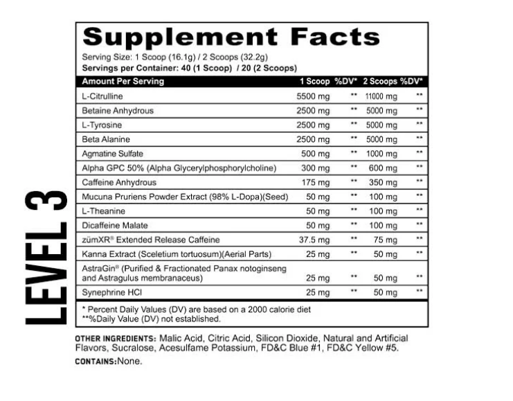 PANDAMUS Pre Workout Level 3 by Panda Supps