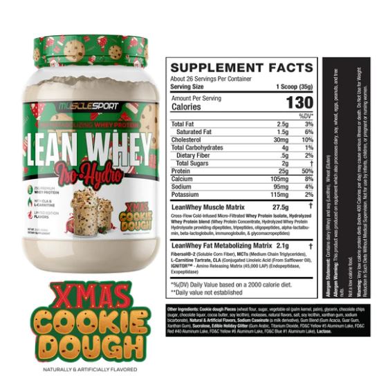 MUSCLESPORT LEAN WHEY 2LB PROTEIN