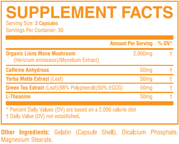 Optitune Lion’s Mane NRG